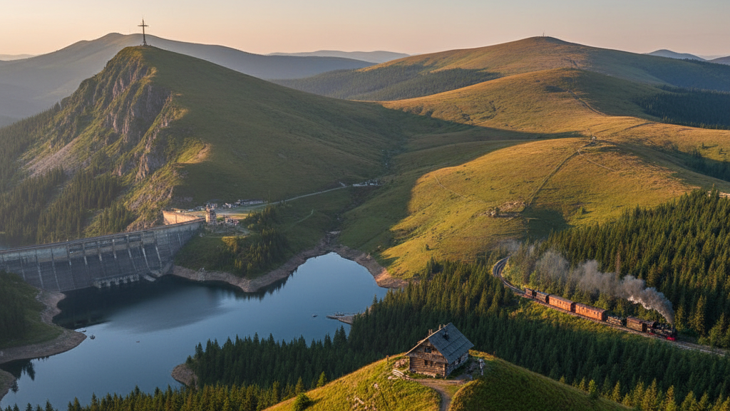 Obraz pokazujący Bieszczady